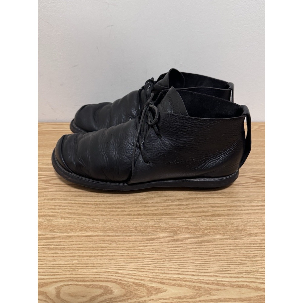 Trippen Men's Black Leather Lace Up Boots Size EU 42 US 9.5